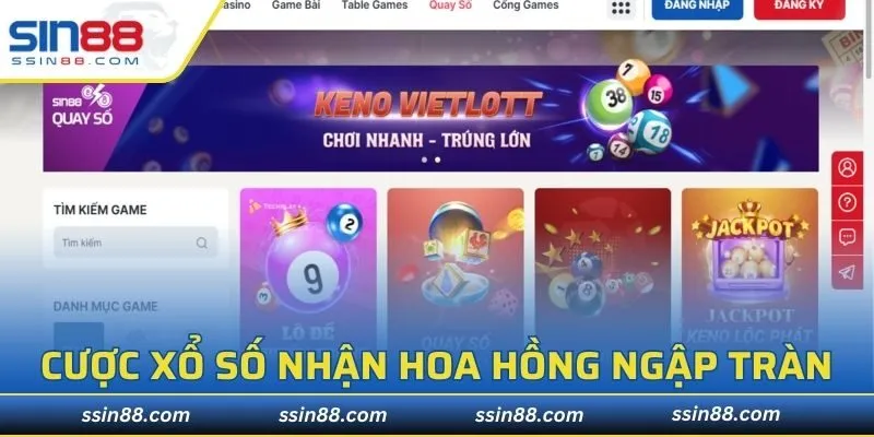 Cược xổ số cơ hội thắng cao, hoa hồng ngập tràn