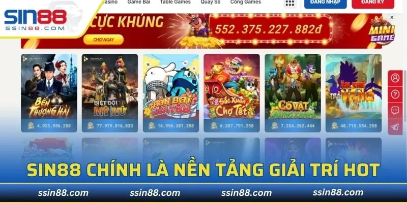 SIN88 chính là nền tảng giải trí phù hợp mọi thành viên